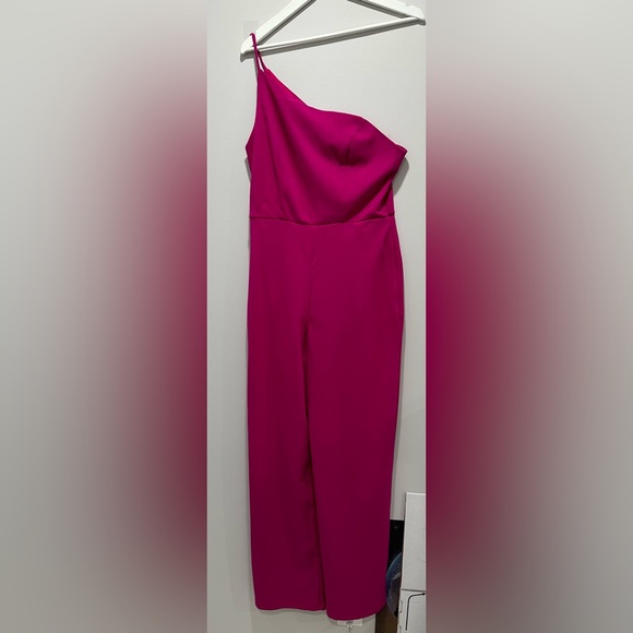 NEW Crystal Sky Barbiecore Stretch Fuchsia Jumpsuit size L NWOT - Picture 3 of 5